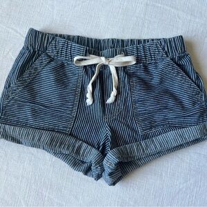 Striped Blue Women's Shorts
